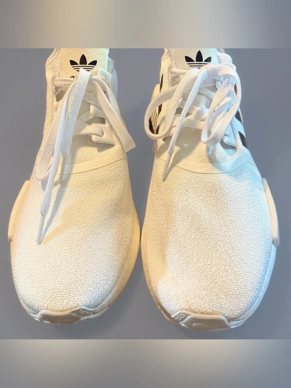 Adidas Mens Boost NMD R1 EG7410 White Running Shoes Sneakers Size 13 Nice - Picture 3 of 8